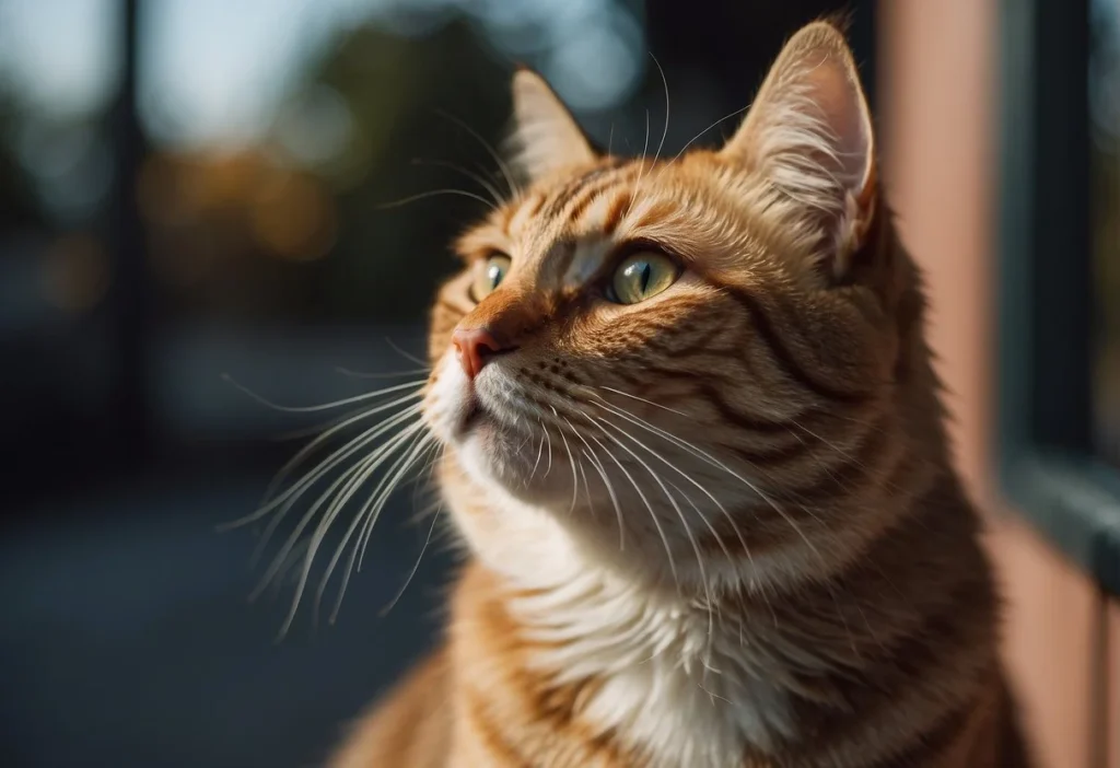 A cat with a normal nose, slightly moist, sniffing the air with curiosity

Are Cat Noses Supposed to Be Wet? (Important Facts)