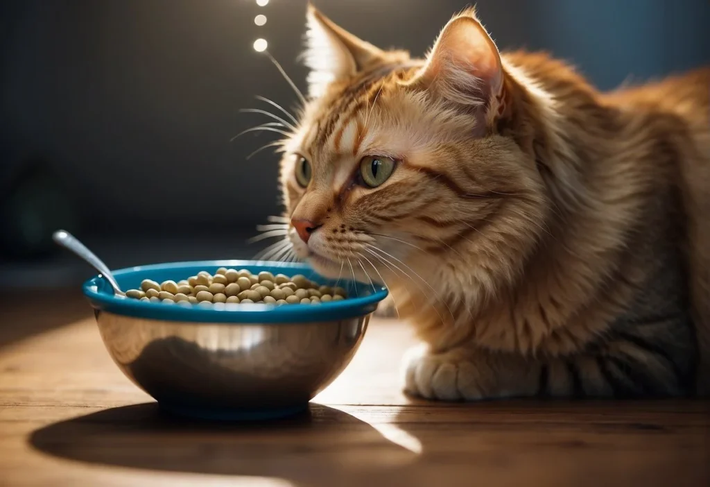 A cat eagerly drinks from a water bowl, while a bowl of kibble sits nearby

Are Cat Noses Supposed to Be Wet? (Important Facts)