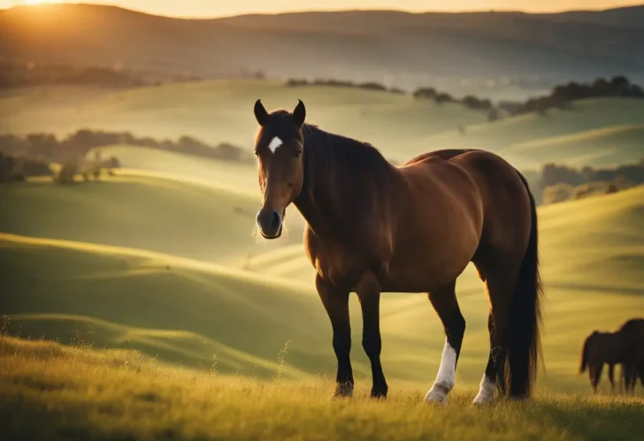 A brown horse with a white star on its forehead stands in a green field at sunset.

How Long Can A Horse Live For? The Ultimate Guide to Equine Lifespan, Factors & Care