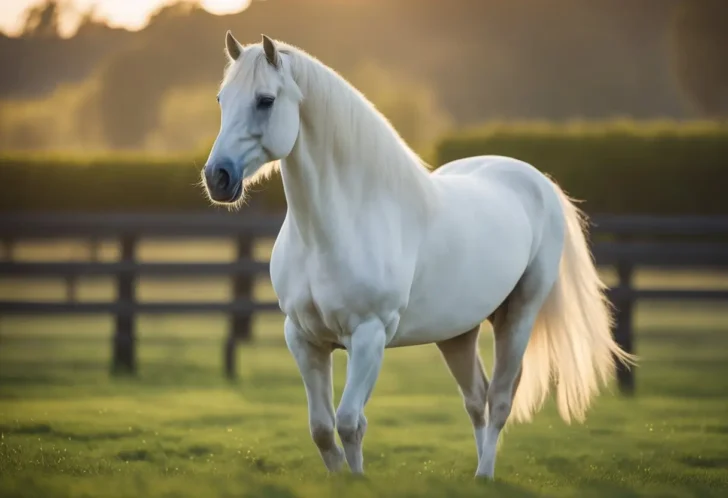 A white American Quarter Horse with a flowing mane and tail, standing in a green pasture at sunrise.

What Are the Types of Horses? Your Ultimate Guide to Equine Breeds